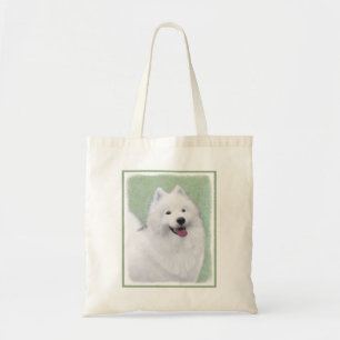 Samoyed Painting - Cute Original Dog Art Tote Bag