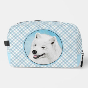 Samoyed Painting White Cute Original Pet Dog Art Dopp Kit