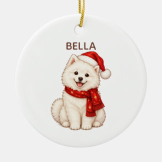 Samoyed Personalized Christmas Ornament
