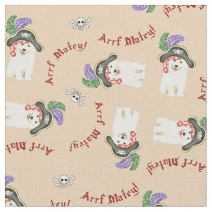 Samoyed Pirate Fabric
