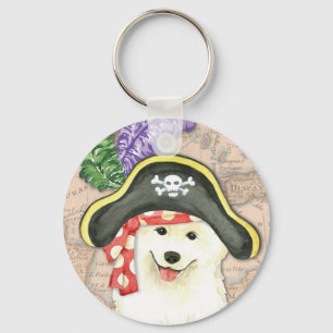 Samoyed Pirate Key Ring
