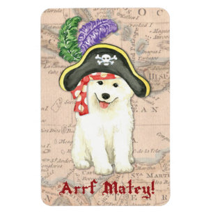Samoyed Pirate Magnet