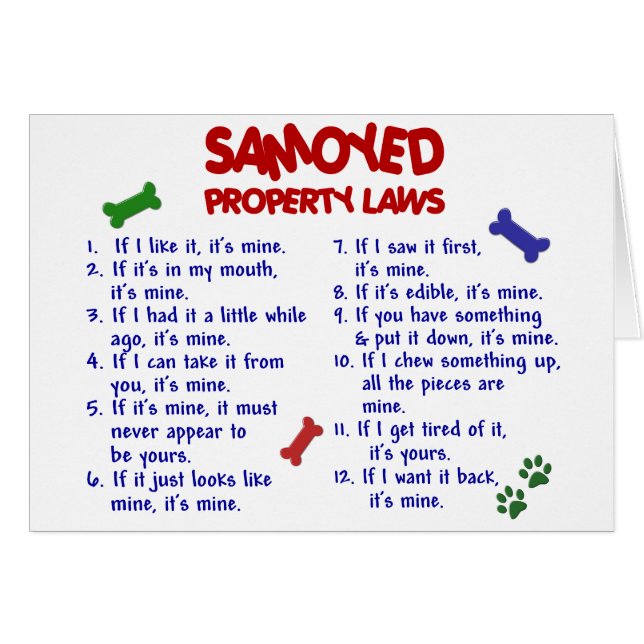 SAMOYED Property Laws 2 (Front Horizontal)