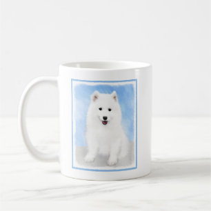 Samoyed Puppy Painting - Cute Original Dog Art Coffee Mug