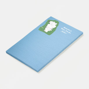 Samoyed Relaxation Post-It® Notes, 4" x 6" Post-it Notes