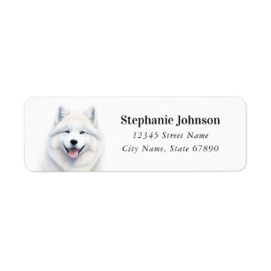 Samoyed Return Address Labels