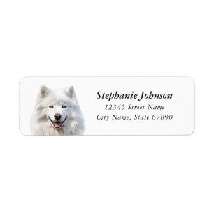 Samoyed Return Address Labels