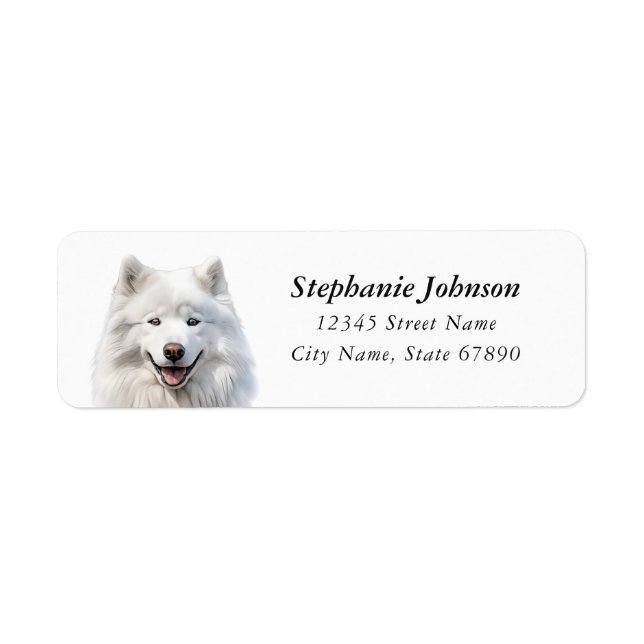 Samoyed Return Address Labels (Front)