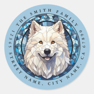Samoyed Round Stickers