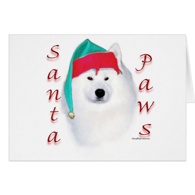 Samoyed Santa Paws (Front Horizontal)