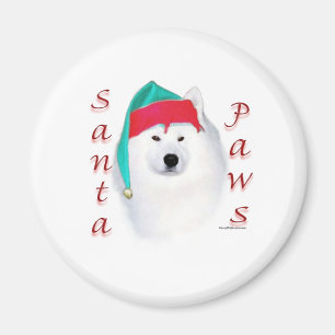 Samoyed Santa Paws Magnet