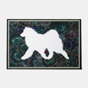 Samoyed Side Gait 24"x36"  Exquisite Door Mat