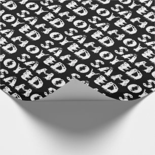 Samoyed Spelled in Samoyed Dogs Letters Funny Wrapping Paper