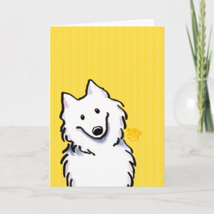 Samoyed Sunshine Stripes Card