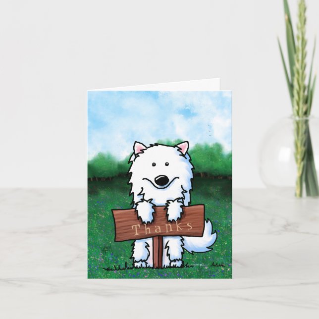 Samoyed Thank You Card (Front)