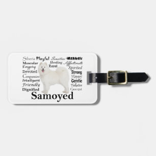 Samoyed Traits Luggage Tag