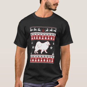 Samoyed Ugly Christmas Sweater Xmas T-Shirt - Samo