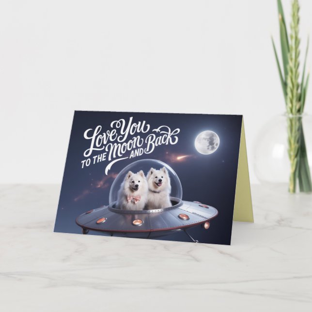 Samoyed Valentine Card (Front)
