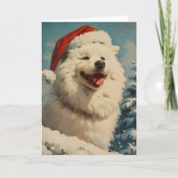 Samoyed vintage personalised Christmas