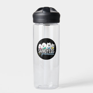Samoyeds of the Peninsula logo Water Bottle