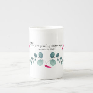 Sample beautiful Wildlife forest Leaf Bone China Mug