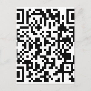 Sample Bitcoin QR Code Postcard
