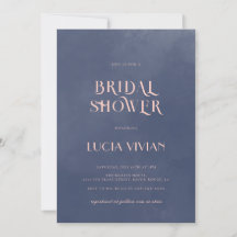 Sample Classic Navy Blue Smoke Bridal Shower