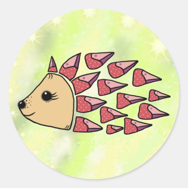 sample classic round sticker (Front)