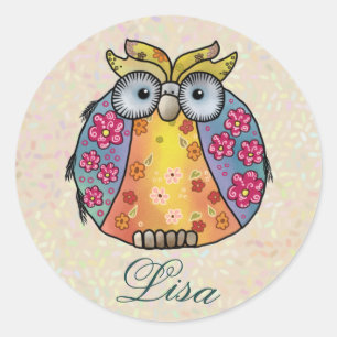 sample column  classic round sticker