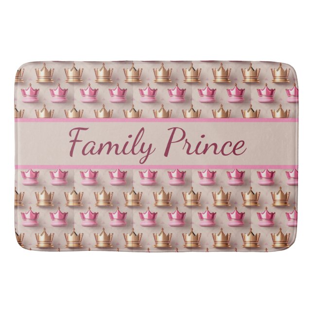 Sample crowns in 3D optics  Bath Mat (Front)