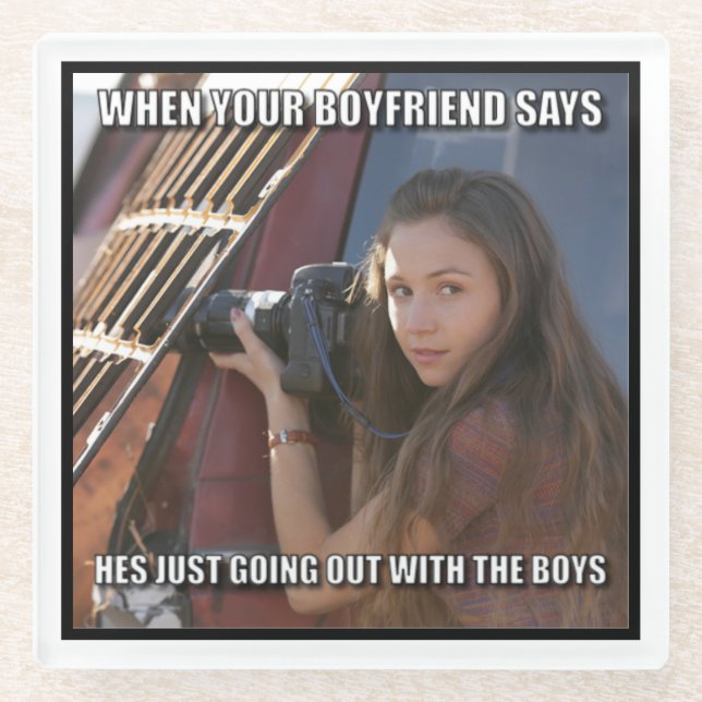 Sample Glass Coaster (Front)