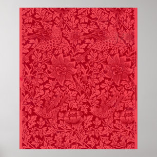 Sample of Bird, Anemone Wallpaper by Morris Poster