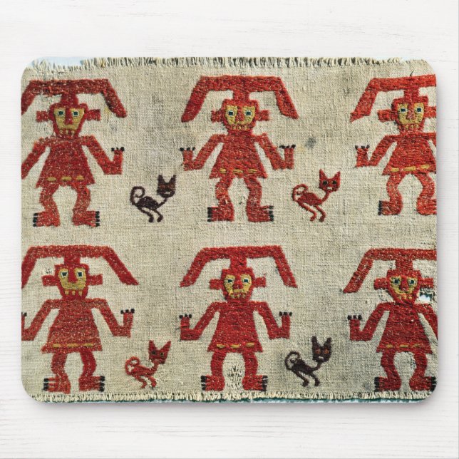 Sample of Lambayeque fabric with a figure Mouse Pad (Front)