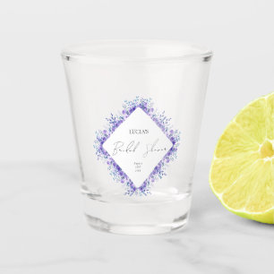 Sample Purple Floral Garden Bridal Shower Shot Glass