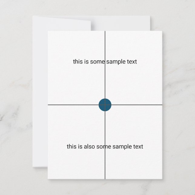 sample test RSVP card (Front)