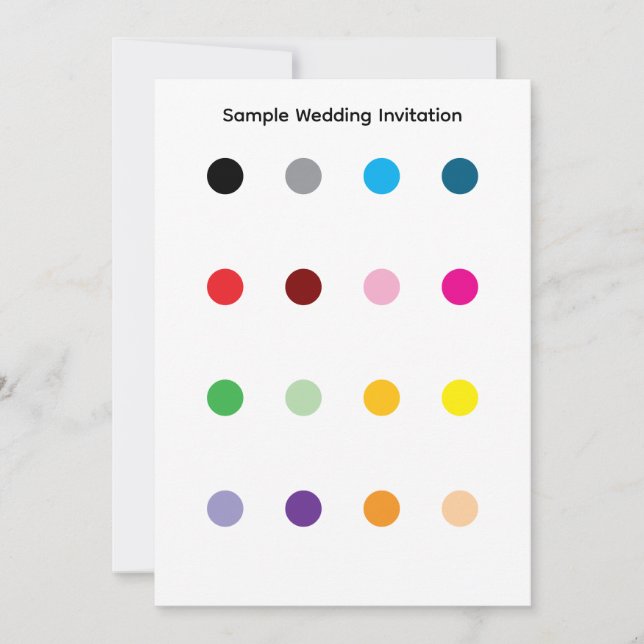 Sample Wedding Invitation (Front)