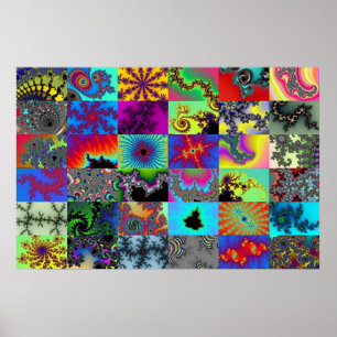 Sampler in Watercolor Poster