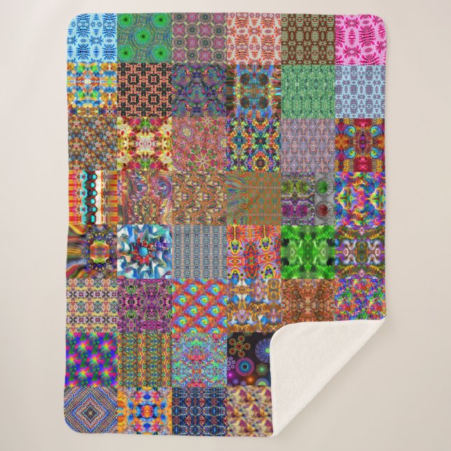 Sampler Sherpa Blanket (Front)