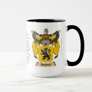 Sams Family Coat of Arms Mug