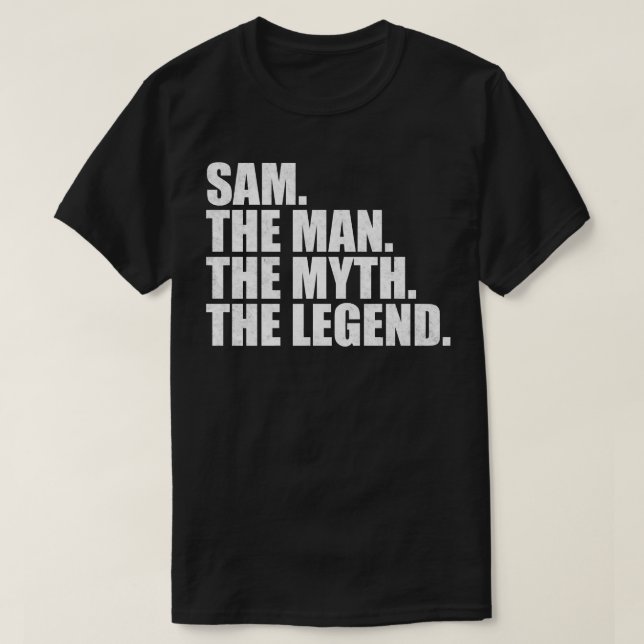 SamSam Name Sam given name T-Shirt (Design Front)
