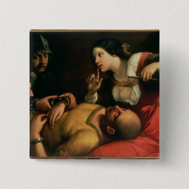 Samson and Delilah 15 Cm Square Badge (Front)