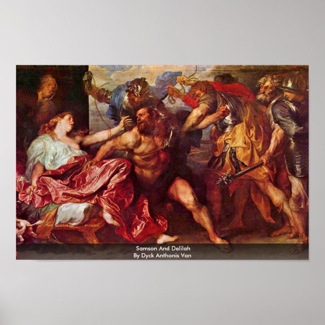 Samson And Delilah By Dyck Anthonis Van Poster (Front)