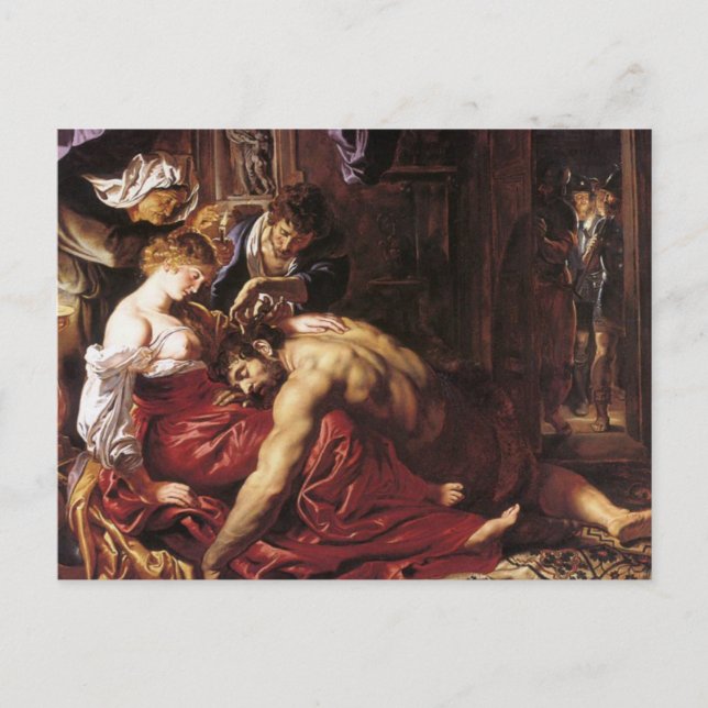 Samson and Delilah by Peter Paul Rubens Postcard (Front)