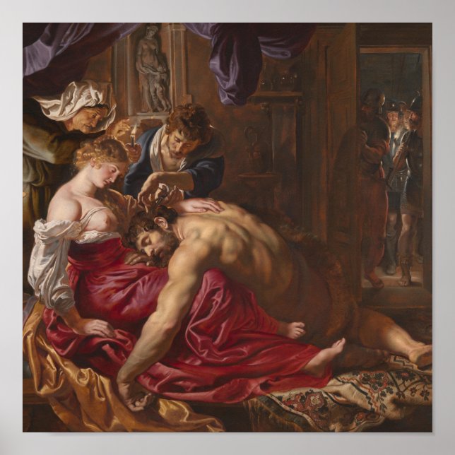 Samson and Delilah by Peter Paul Rubens Poster (Front)