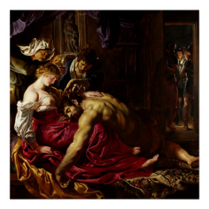 Samson and Delilah by Peter Paul Rubens Poster