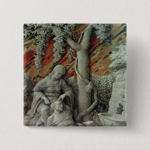 Samson and Delilah, c.1500 15 Cm Square Badge