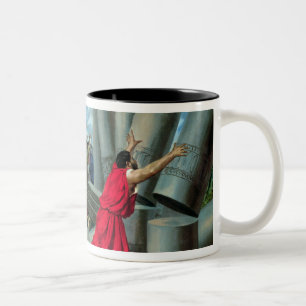 Samson and Delilah Two-Tone Coffee Mug