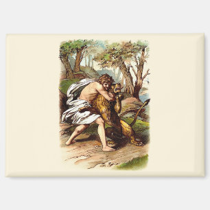 Samson And The Lion Magnet
