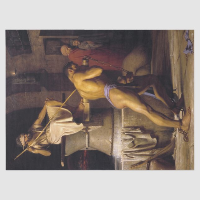 Samson and the Philistines by Carl Bloch Tissue Paper (Front)