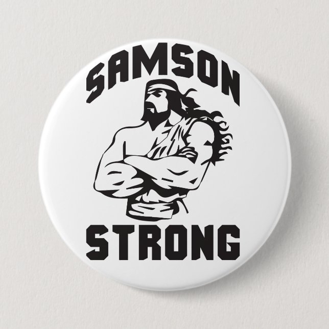Samson Strong - Bodybuilding 7.5 Cm Round Badge (Front)